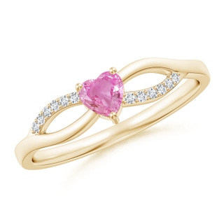 Heart AA Pink Sapphire