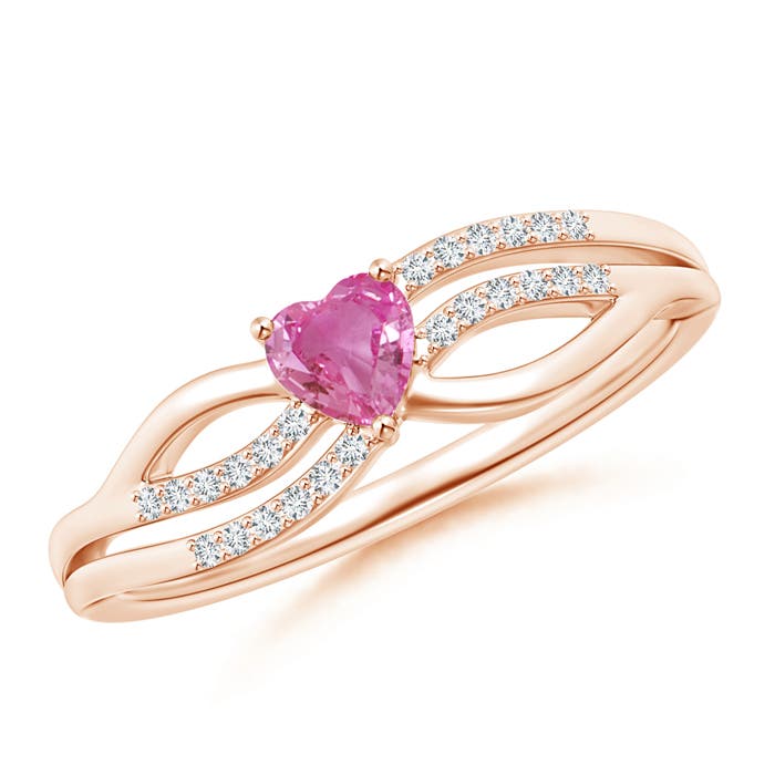 AAA - Pink Sapphire / 0.29 CT / 14 KT Rose Gold