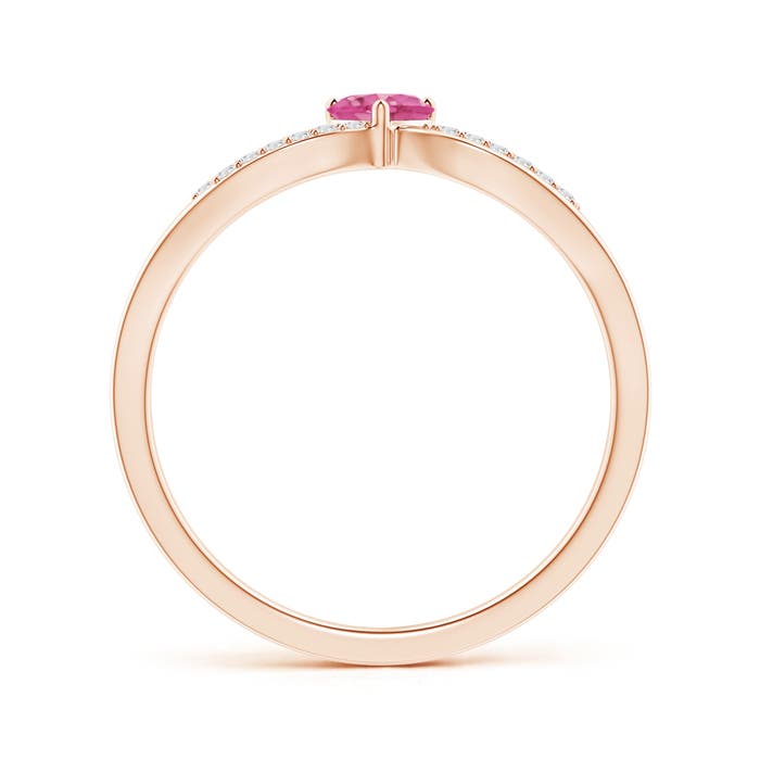 AAA - Pink Sapphire / 0.29 CT / 14 KT Rose Gold