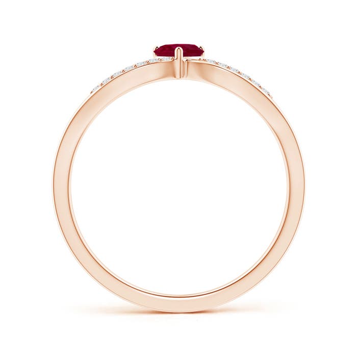 A - Ruby / 0.34 CT / 14 KT Rose Gold