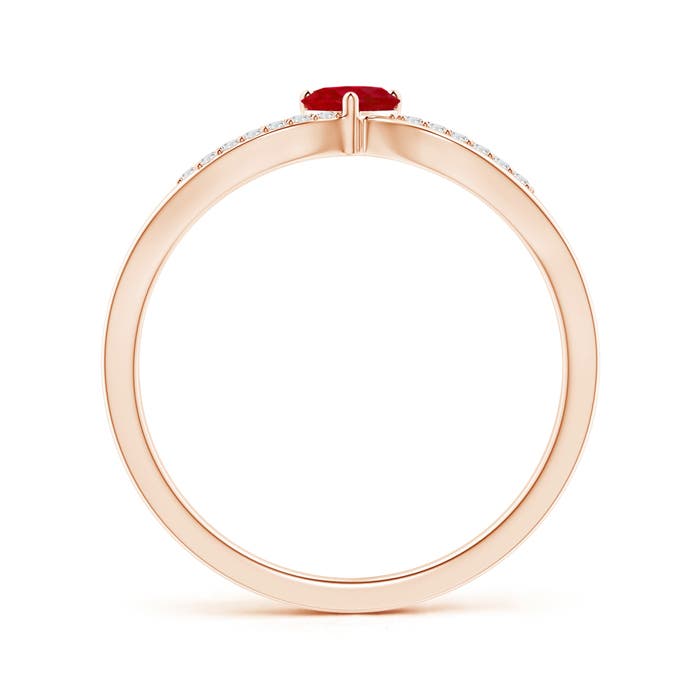 AA - Ruby / 0.34 CT / 14 KT Rose Gold