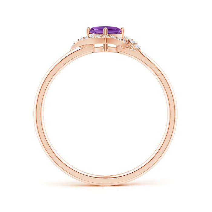 AAA - Amethyst / 0.42 CT / 14 KT Rose Gold