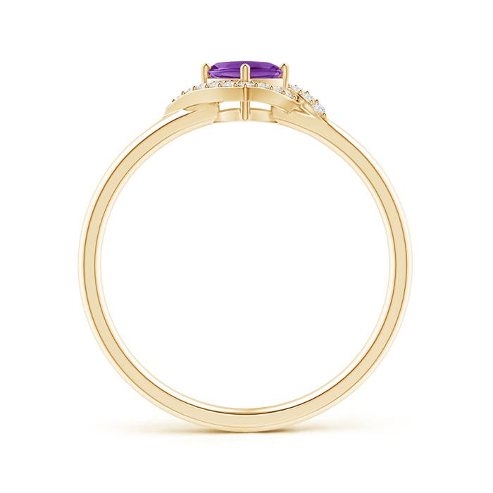 AAA - Amethyst / 0.42 CT / 14 KT Yellow Gold