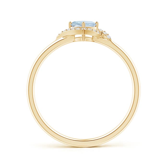 A - Aquamarine / 0.41 CT / 14 KT Yellow Gold