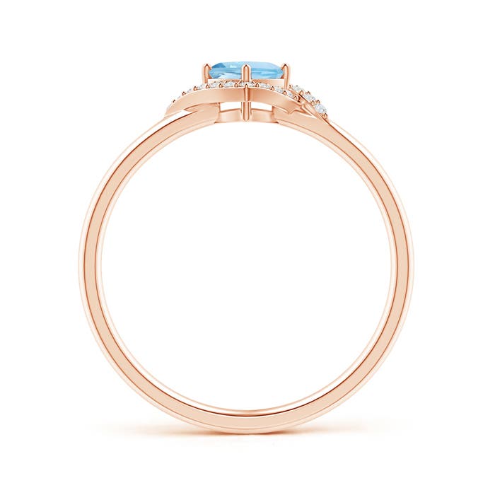 AAA - Aquamarine / 0.41 CT / 14 KT Rose Gold