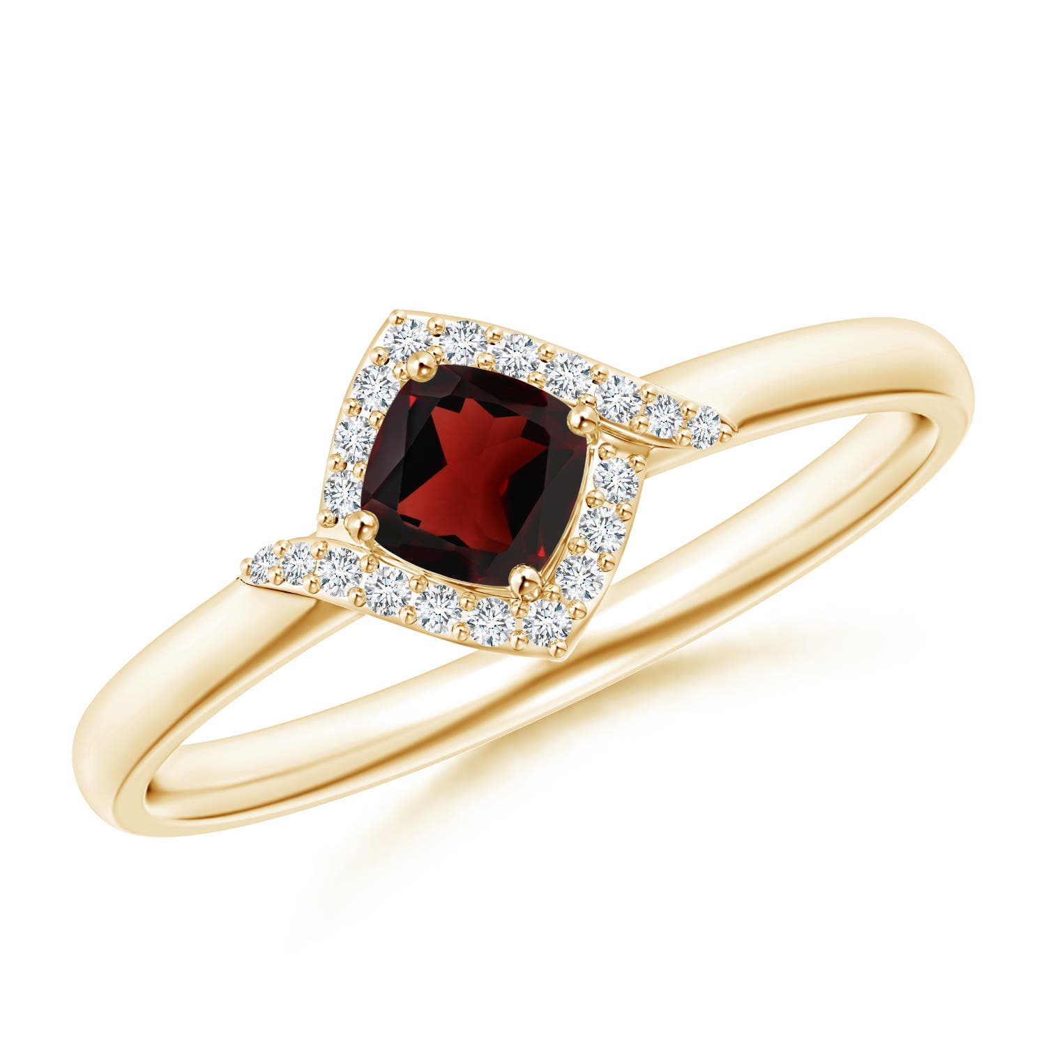 AA - Garnet / 0.46 CT / 14 KT Yellow Gold