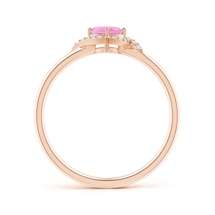 A - Pink Sapphire / 0.41 CT / 14 KT Rose Gold