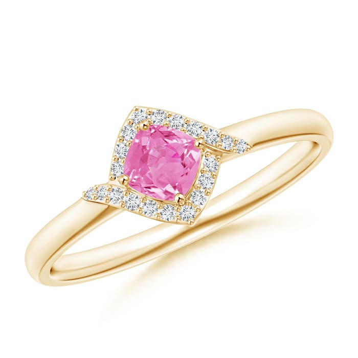 AA - Pink Sapphire / 0.41 CT / 14 KT Yellow Gold