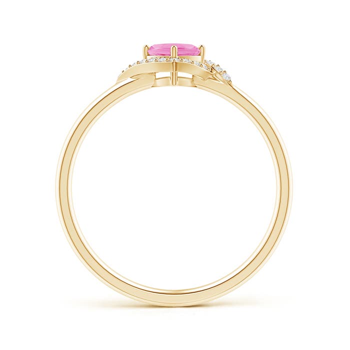 AA - Pink Sapphire / 0.41 CT / 14 KT Yellow Gold