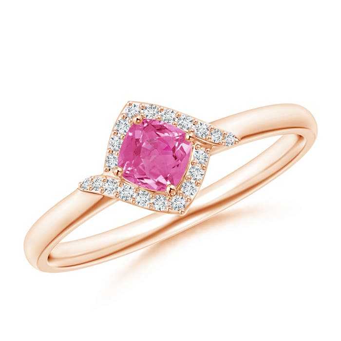 AAA - Pink Sapphire / 0.41 CT / 14 KT Rose Gold