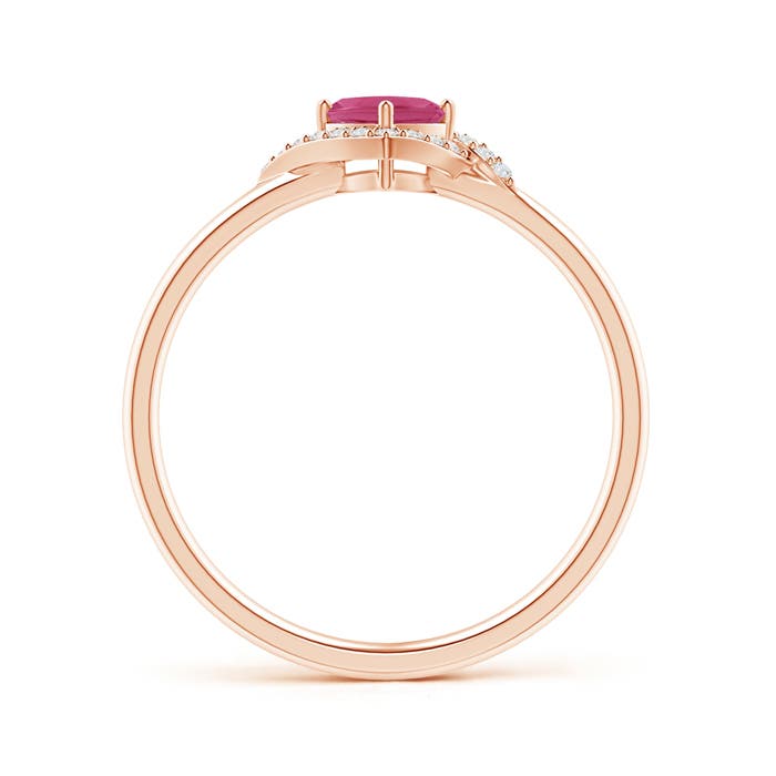 AAAA - Pink Sapphire / 0.41 CT / 14 KT Rose Gold