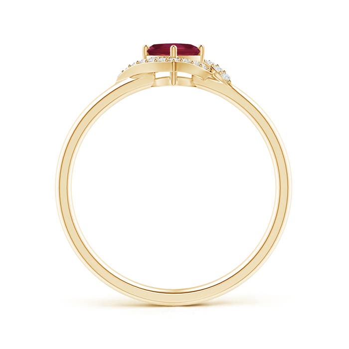 A - Ruby / 0.41 CT / 14 KT Yellow Gold