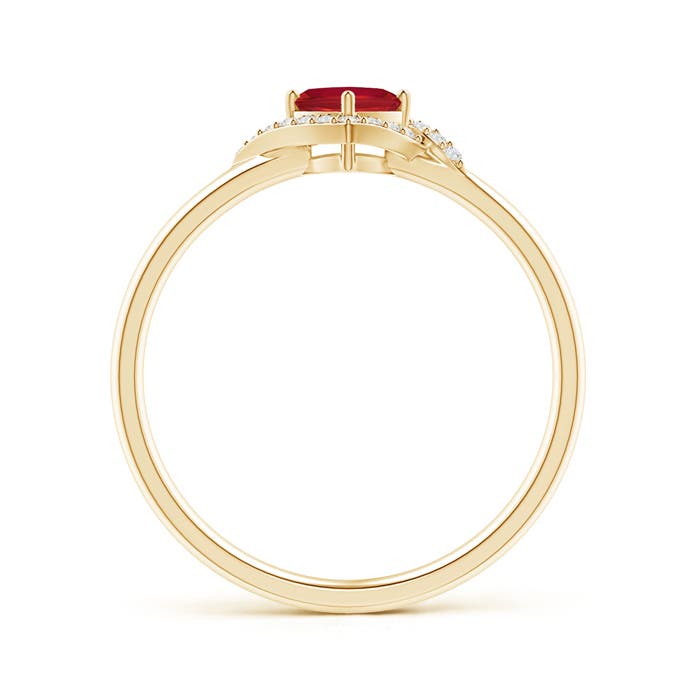 AA - Ruby / 0.41 CT / 14 KT Yellow Gold