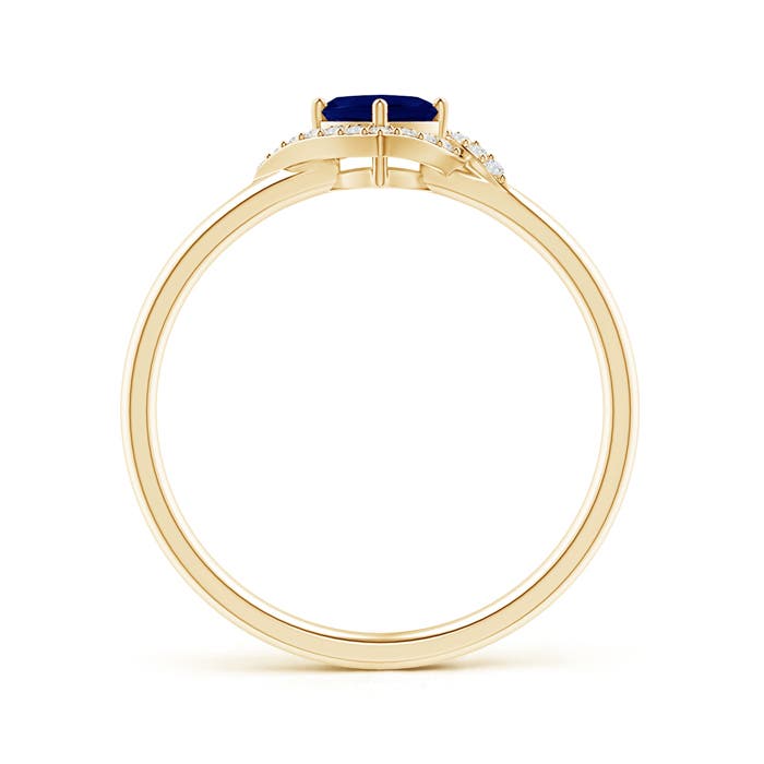 AA - Blue Sapphire / 0.41 CT / 14 KT Yellow Gold