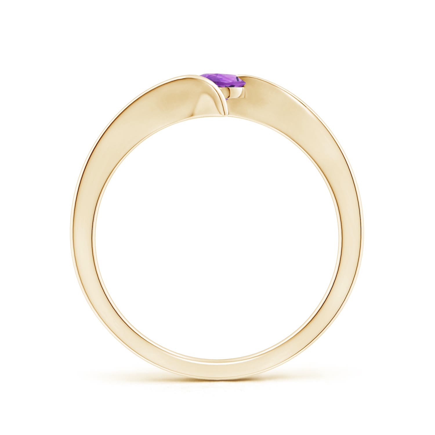 AA - Amethyst / 0.25 CT / 14 KT Yellow Gold