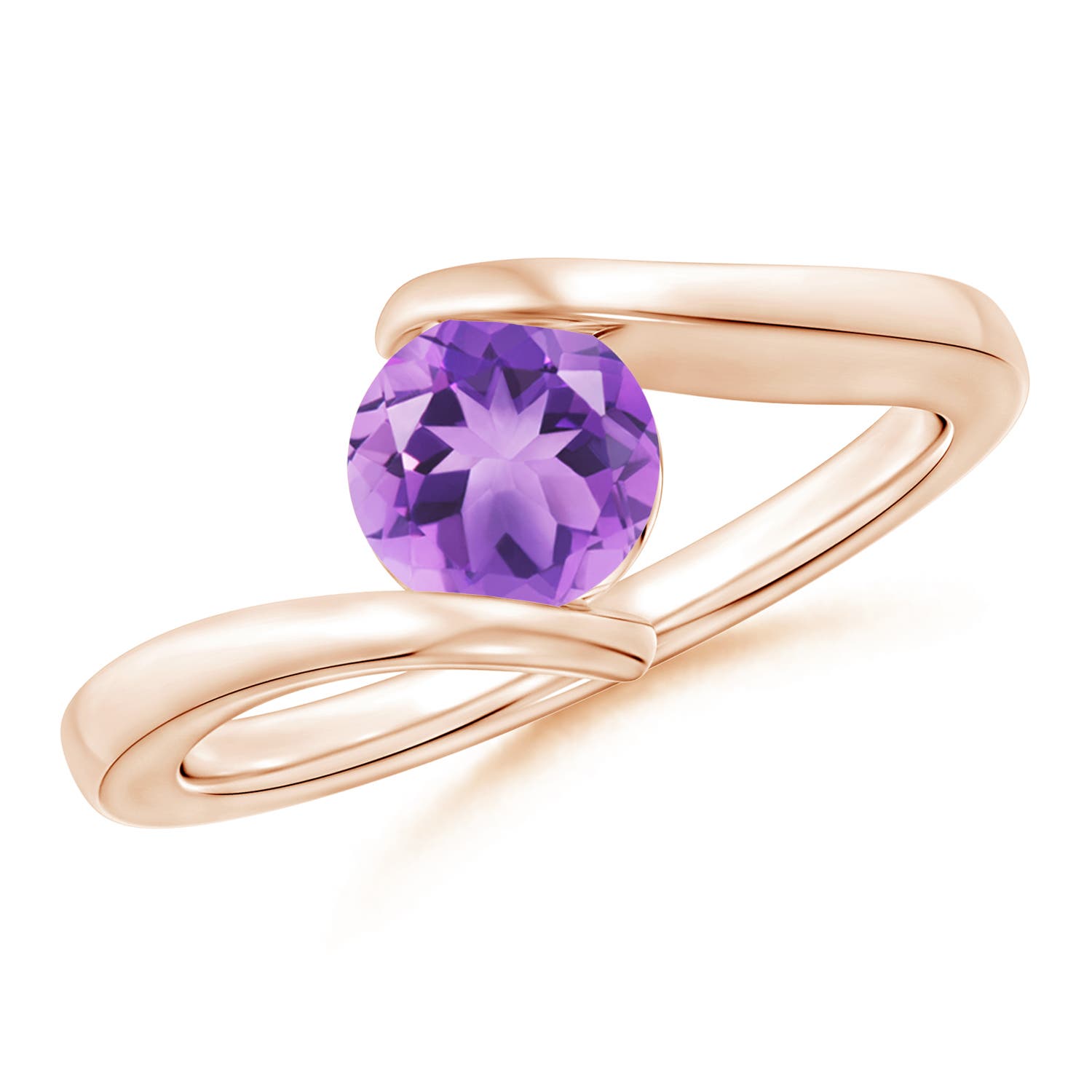 A - Amethyst / 0.8 CT / 14 KT Rose Gold