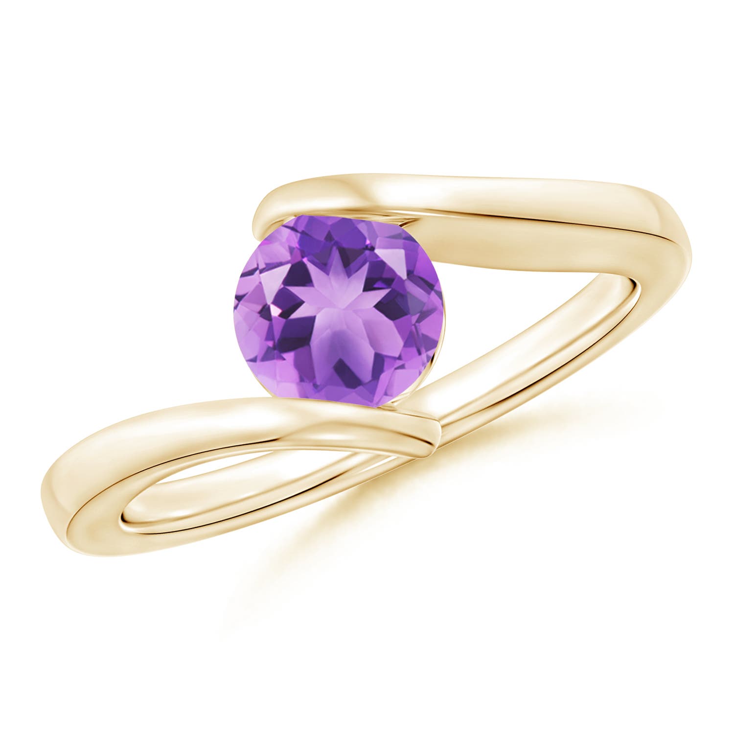 A - Amethyst / 0.8 CT / 14 KT Yellow Gold