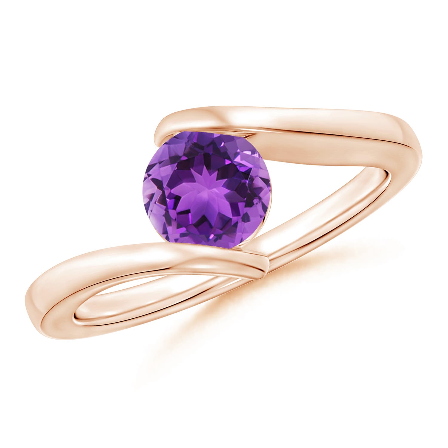 AAA - Amethyst / 0.8 CT / 14 KT Rose Gold