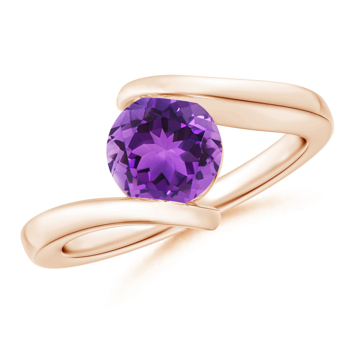 AAA - Amethyst / 1.15 CT / 14 KT Rose Gold