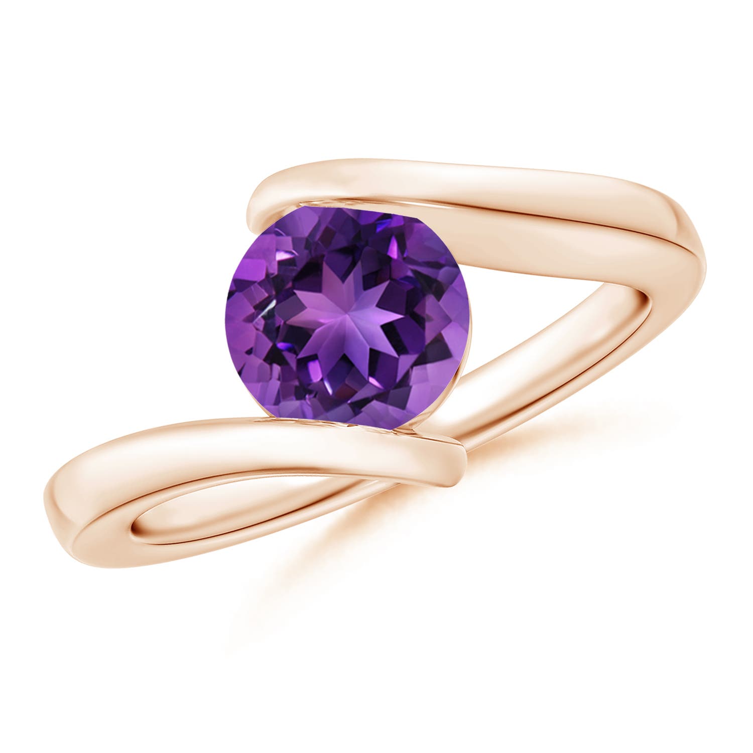 AAAA - Amethyst / 1.15 CT / 14 KT Rose Gold