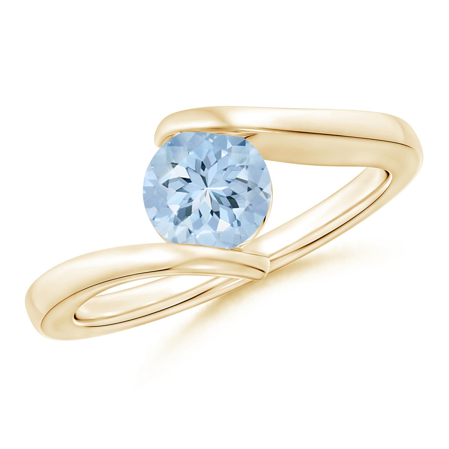 AA - Aquamarine / 0.72 CT / 14 KT Yellow Gold