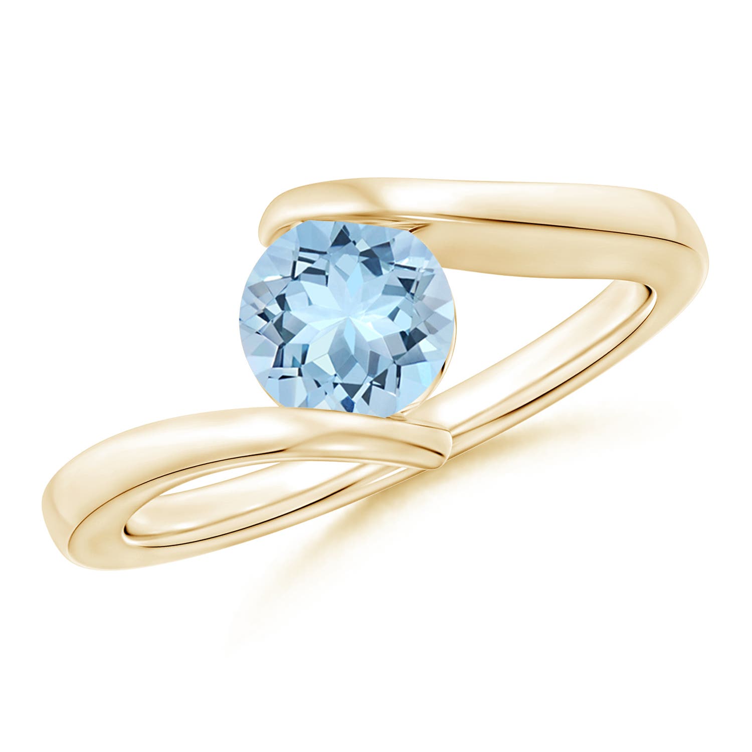 AAA - Aquamarine / 0.72 CT / 14 KT Yellow Gold