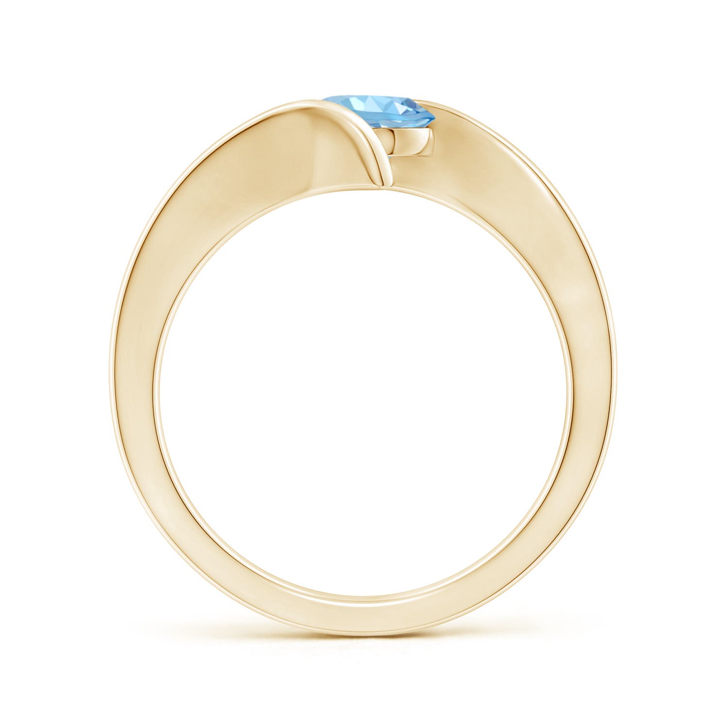 AAAA - Aquamarine / 0.72 CT / 14 KT Yellow Gold