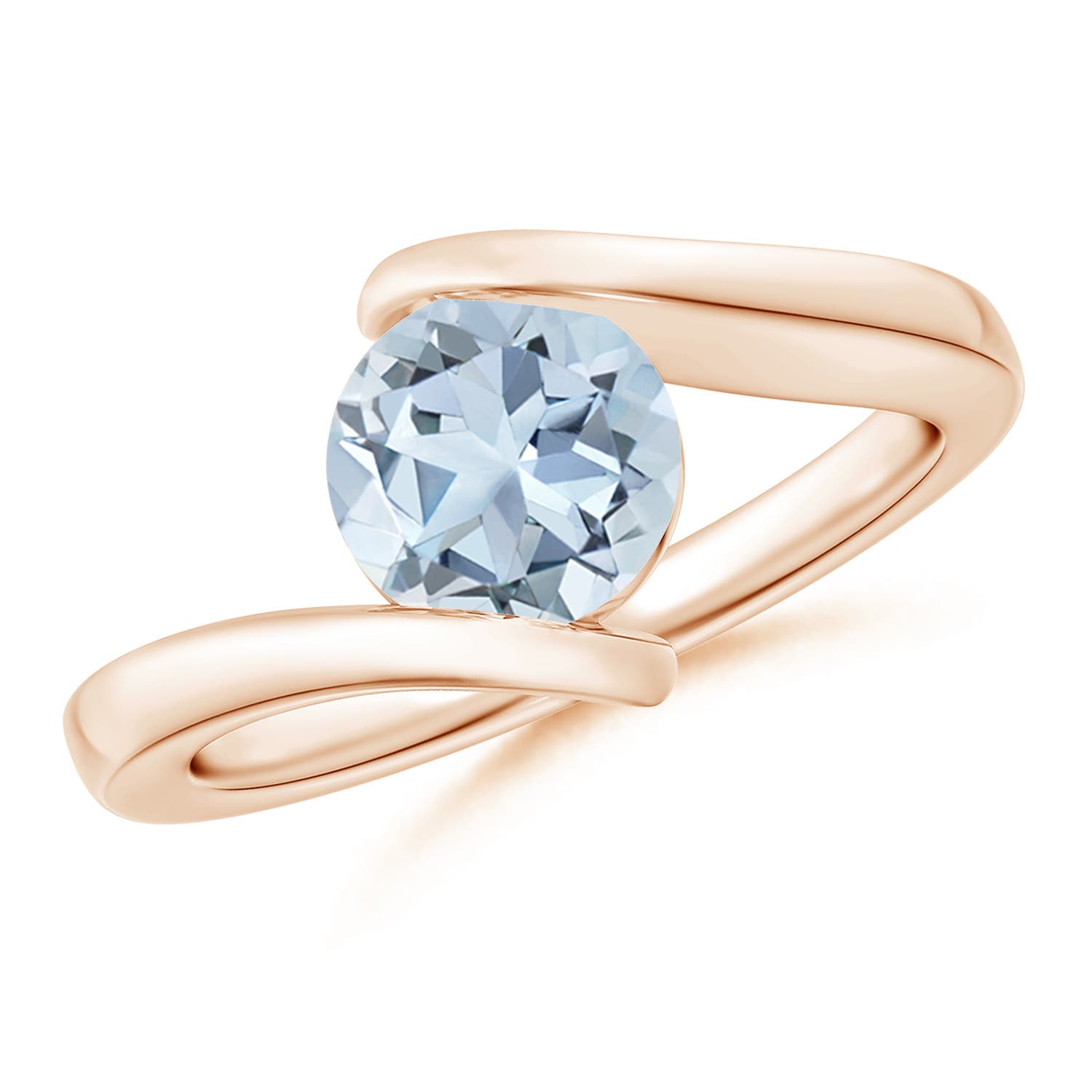 A - Aquamarine / 1.12 CT / 14 KT Rose Gold