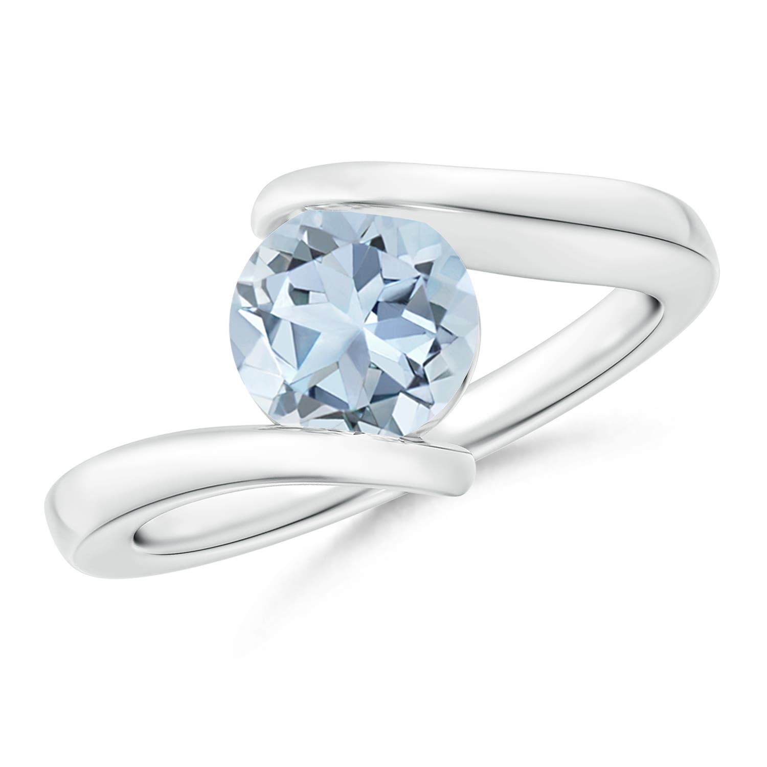 A - Aquamarine / 1.12 CT / 14 KT White Gold