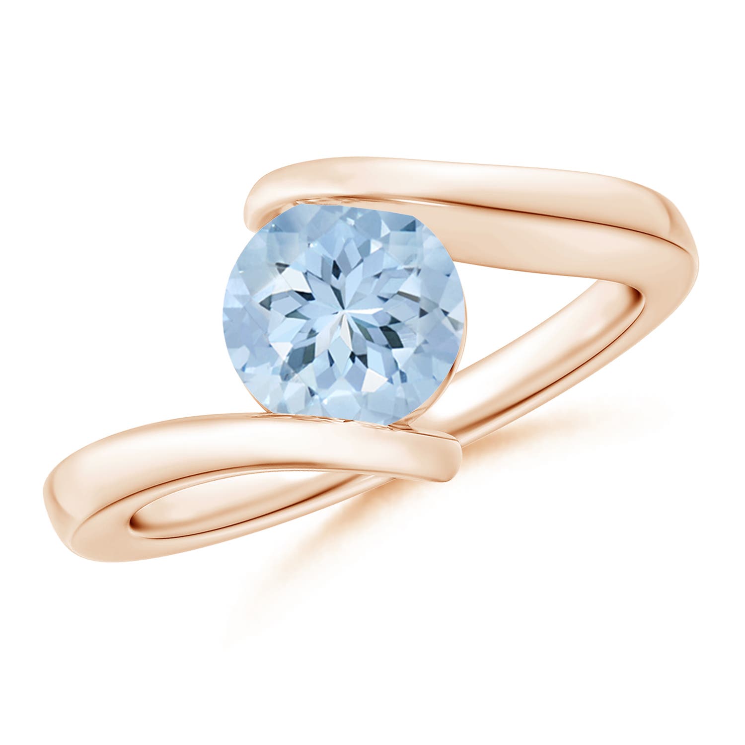 AA - Aquamarine / 1.12 CT / 14 KT Rose Gold