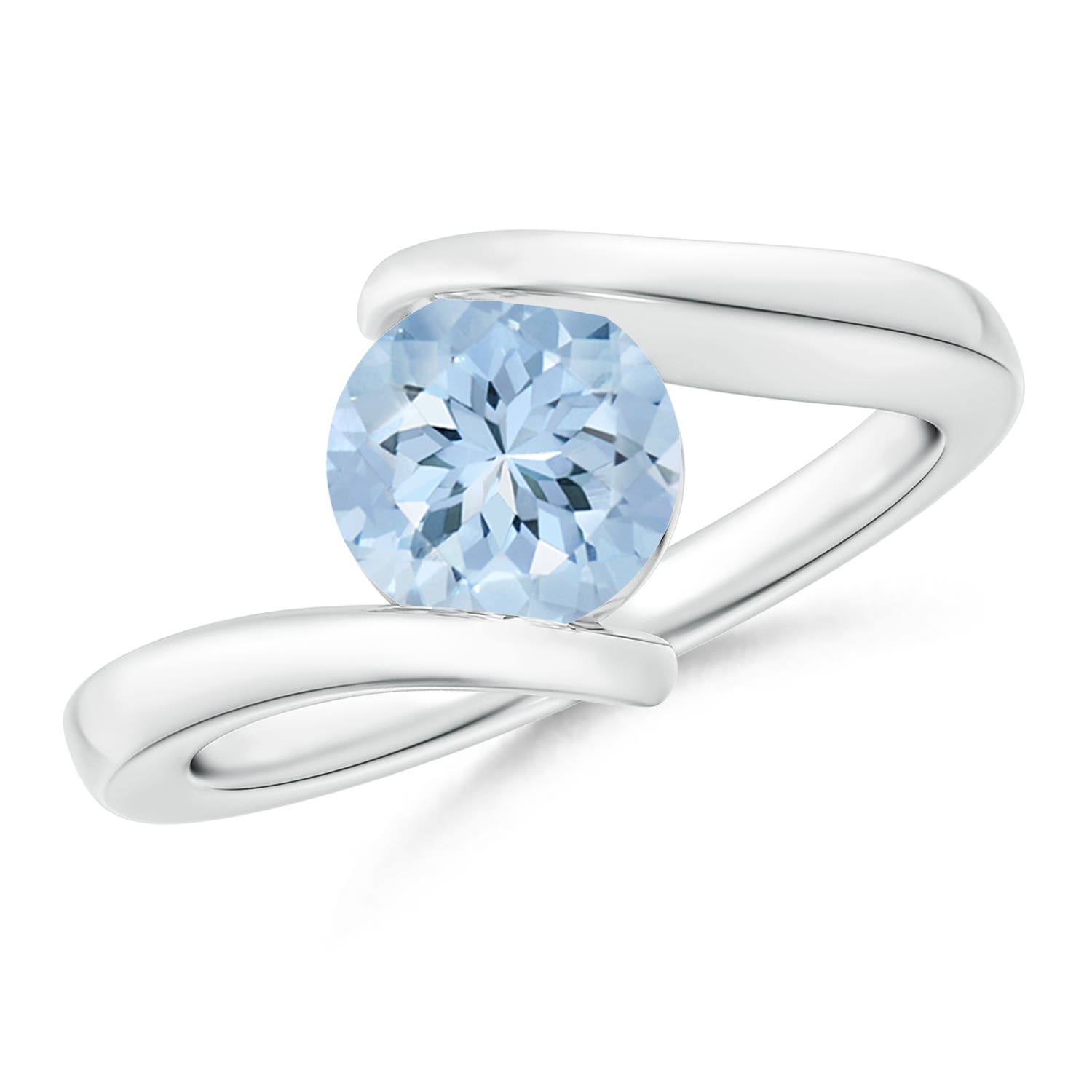 AA - Aquamarine / 1.12 CT / 14 KT White Gold