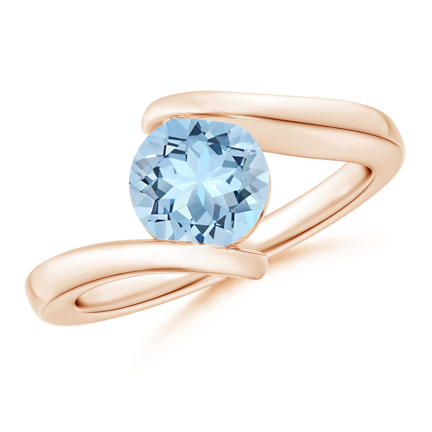 AAA - Aquamarine / 1.12 CT / 14 KT Rose Gold