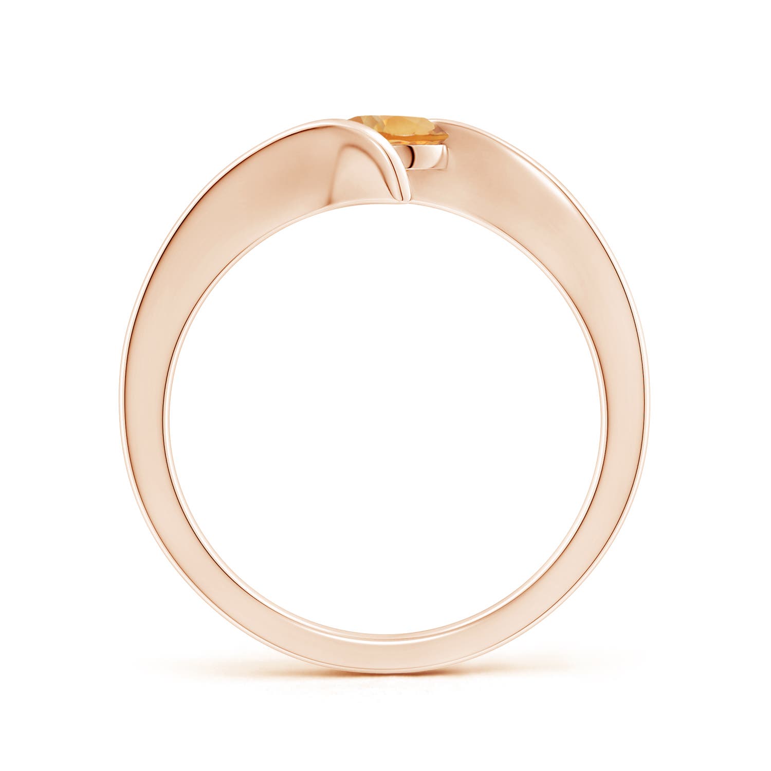 A - Citrine / 0.45 CT / 14 KT Rose Gold