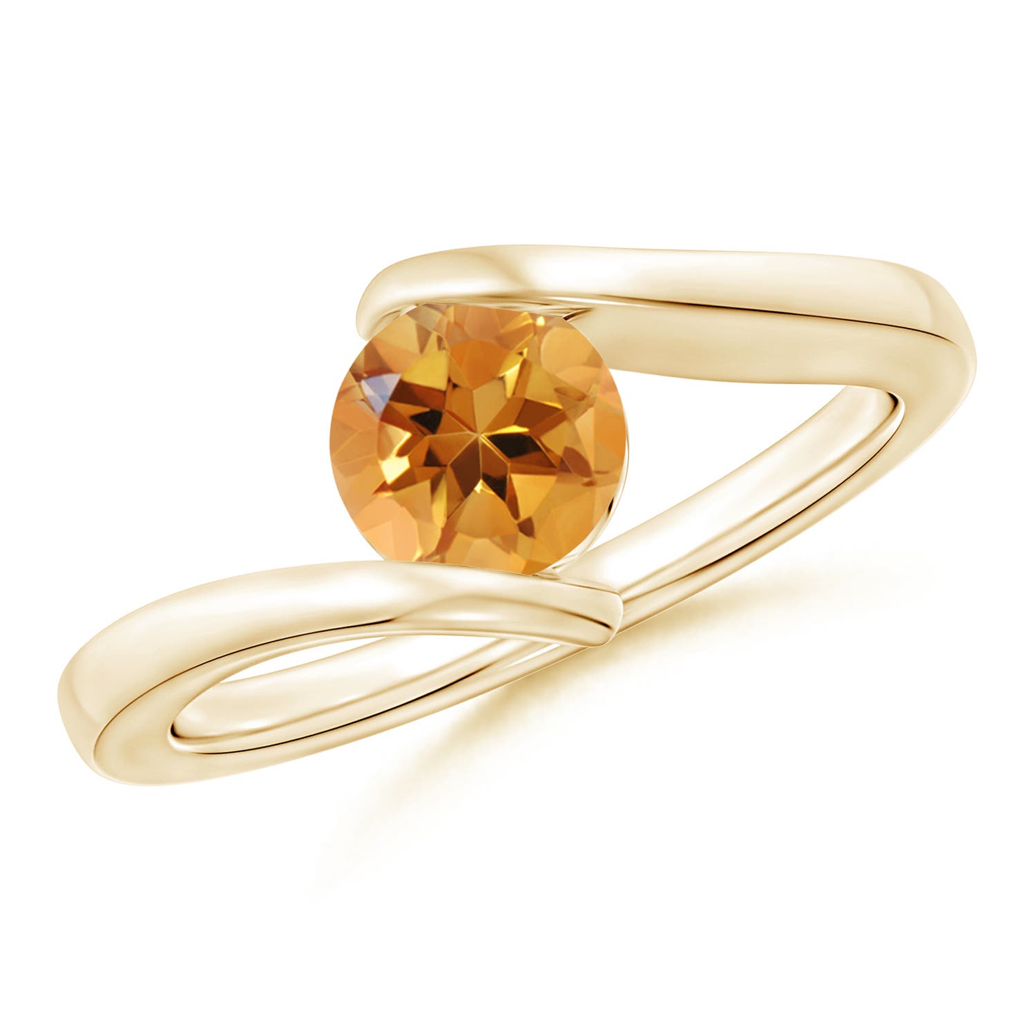 AA - Citrine / 0.7 CT / 14 KT Yellow Gold