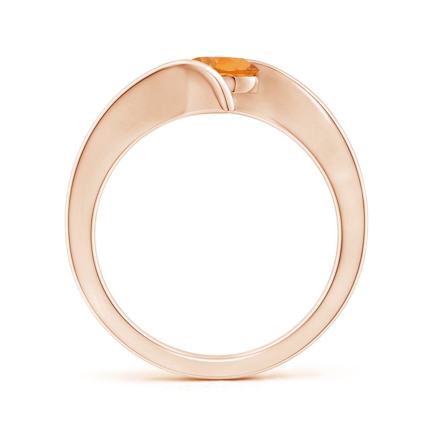 AAA - Citrine / 0.7 CT / 14 KT Rose Gold