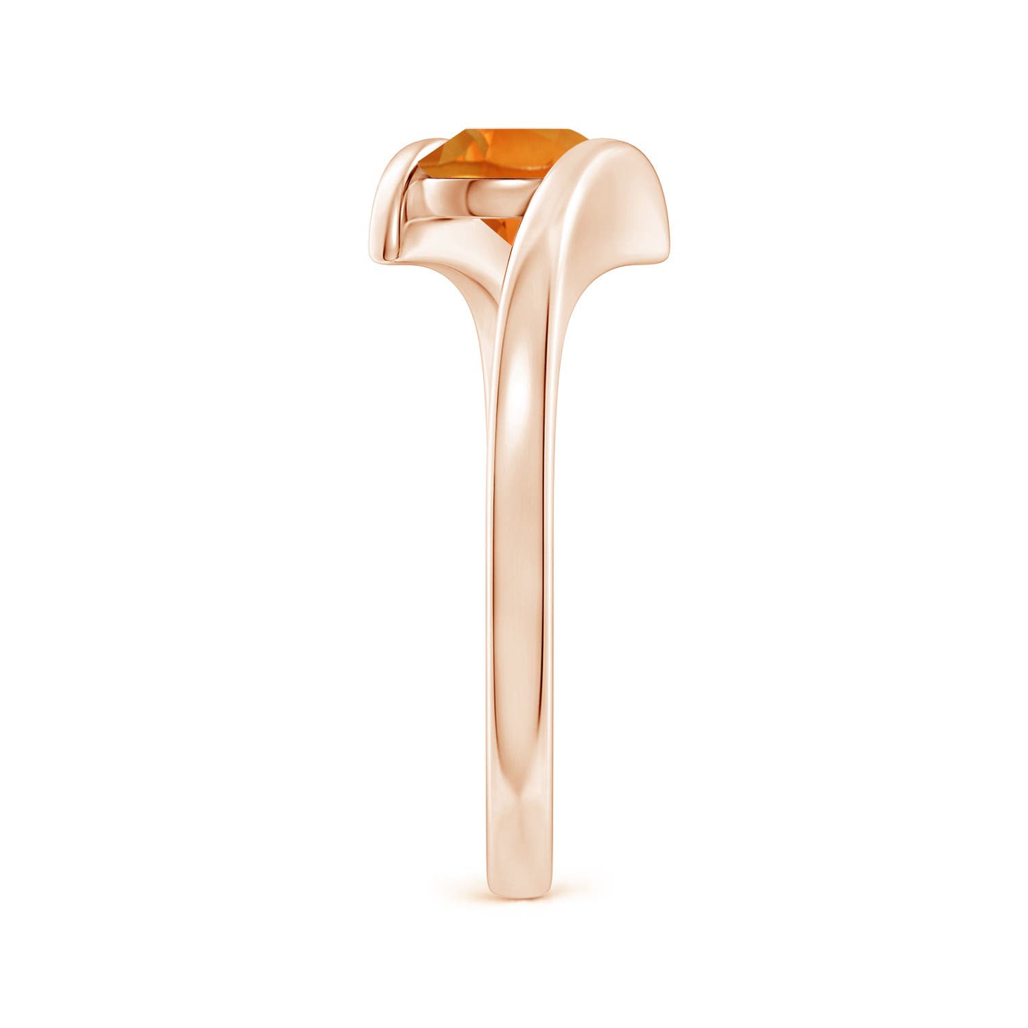 AAAA - Citrine / 0.7 CT / 14 KT Rose Gold