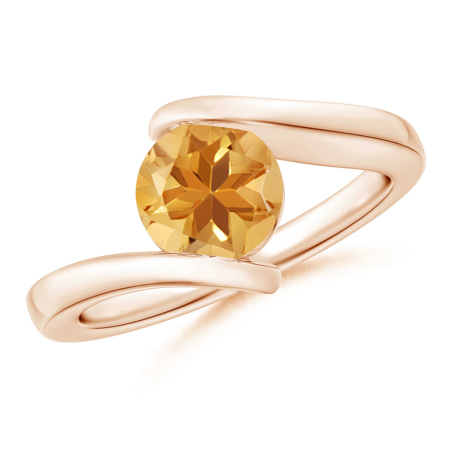 A - Citrine / 1.25 CT / 14 KT Rose Gold