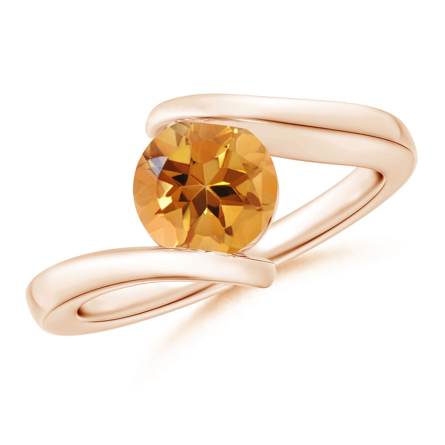 AA - Citrine / 1.25 CT / 14 KT Rose Gold