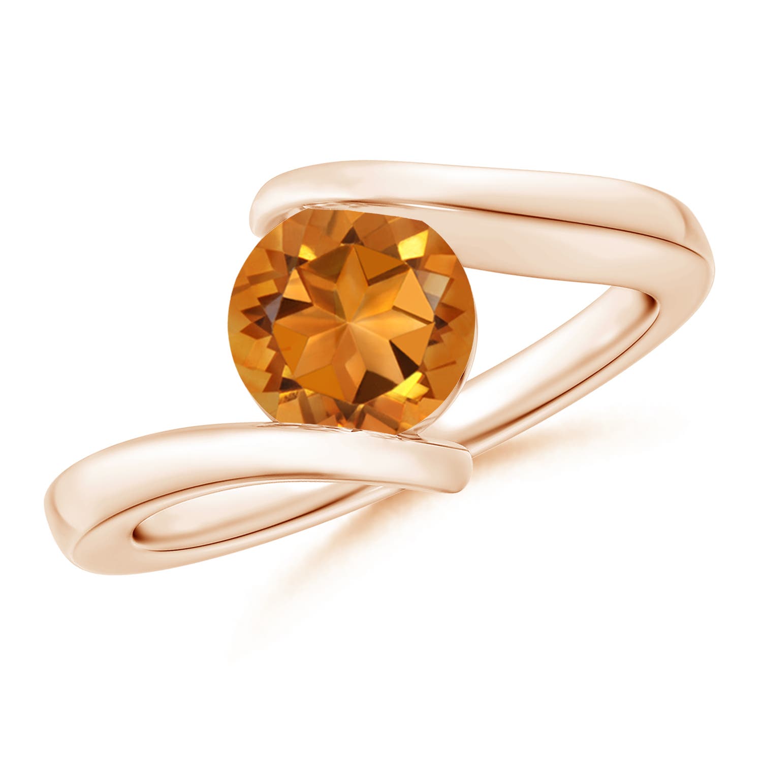 AAA - Citrine / 1.25 CT / 14 KT Rose Gold