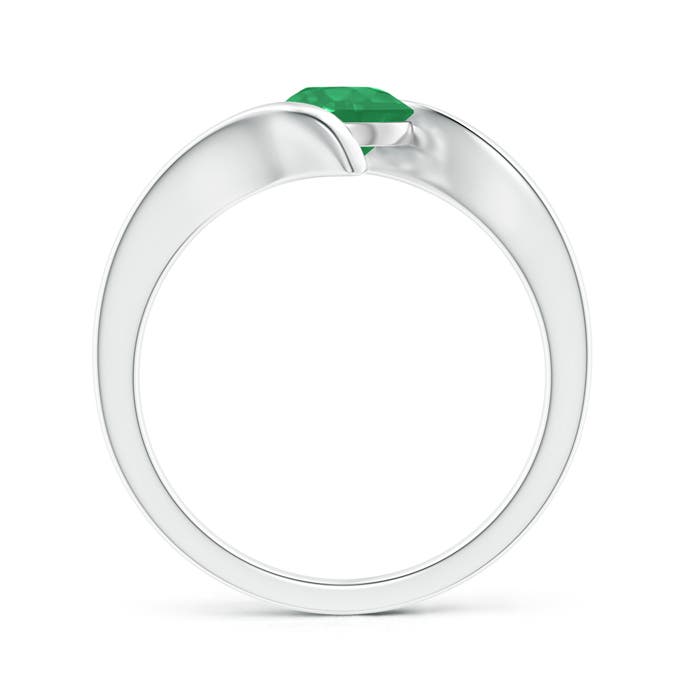 A - Emerald / 0.75 CT / 14 KT White Gold