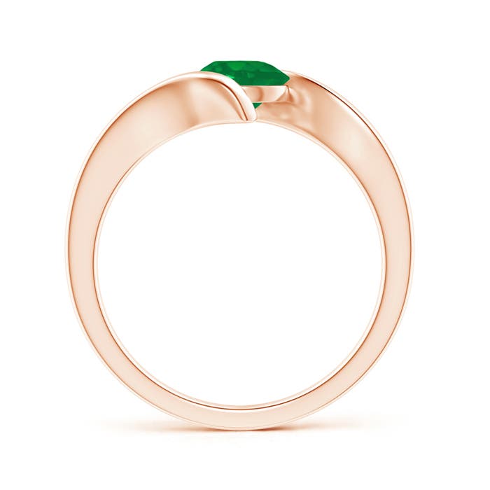 AA - Emerald / 0.75 CT / 14 KT Rose Gold