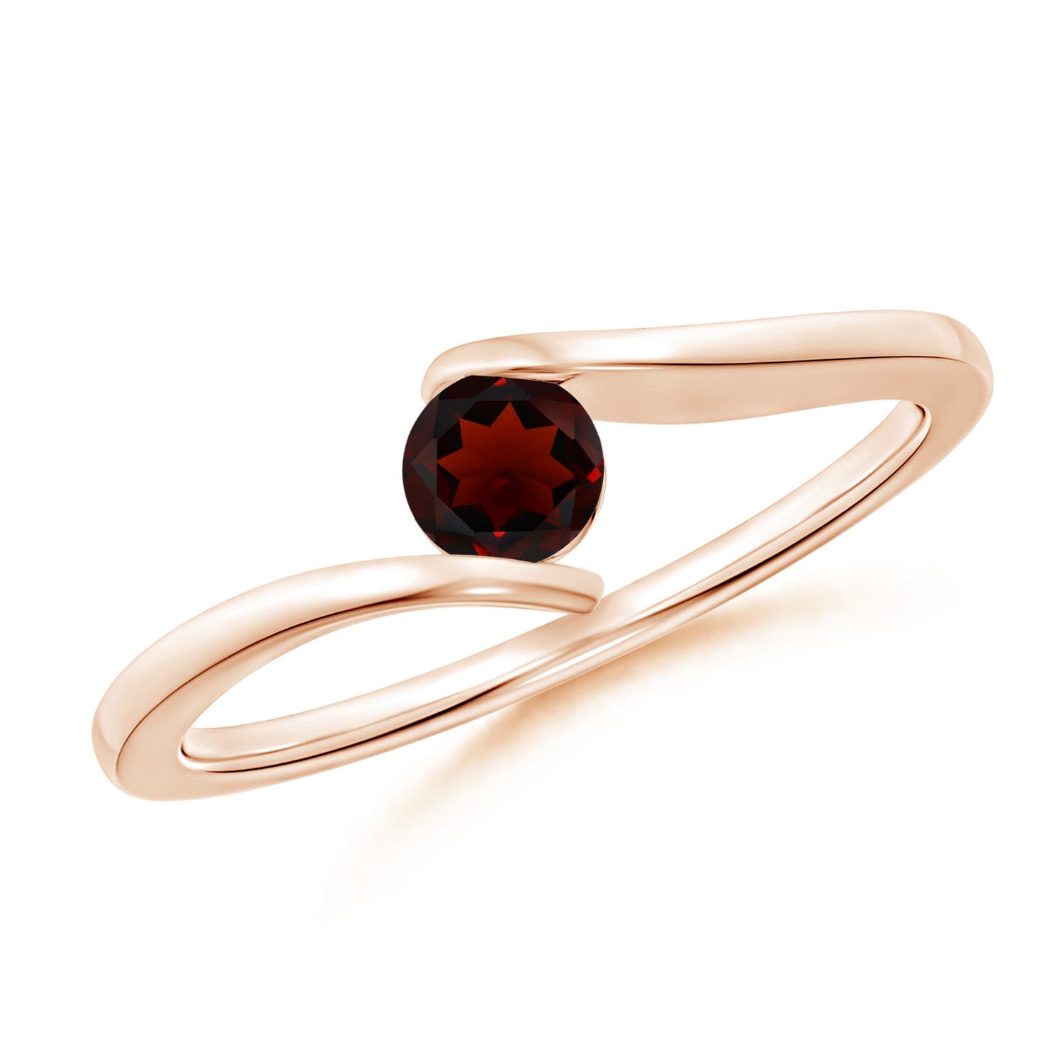 AA - Garnet / 0.33 CT / 14 KT Rose Gold