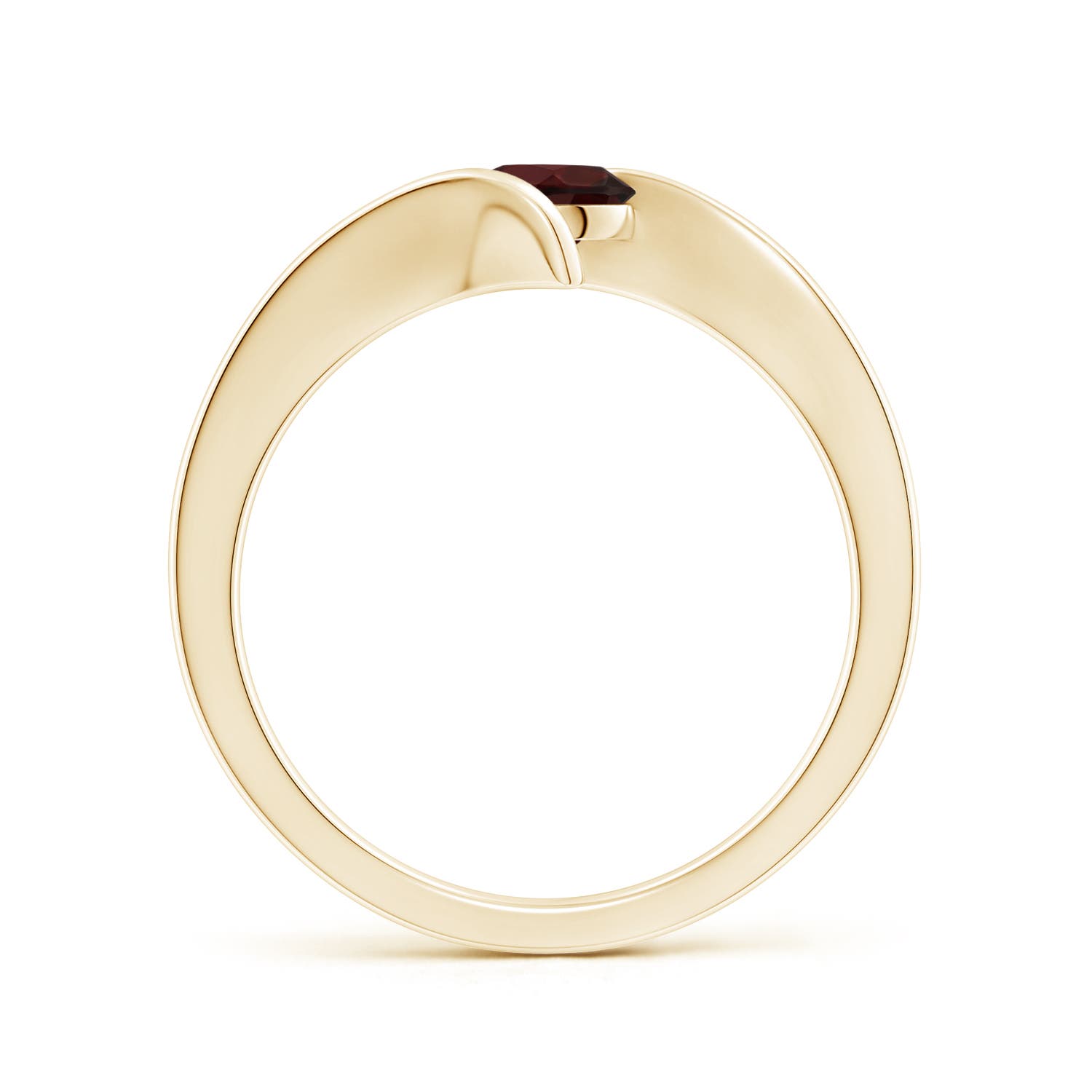 A - Garnet / 0.6 CT / 14 KT Yellow Gold