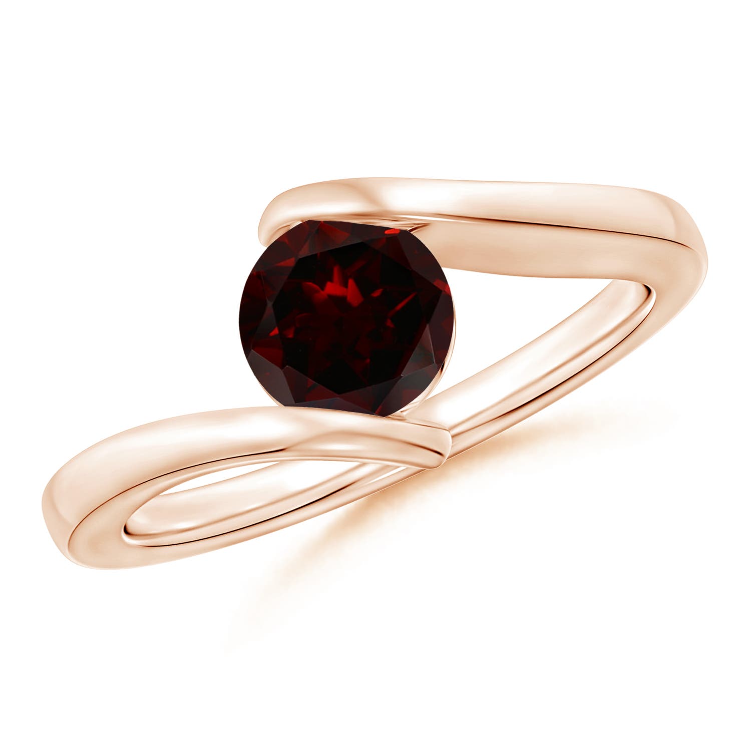 A - Garnet / 1 CT / 14 KT Rose Gold