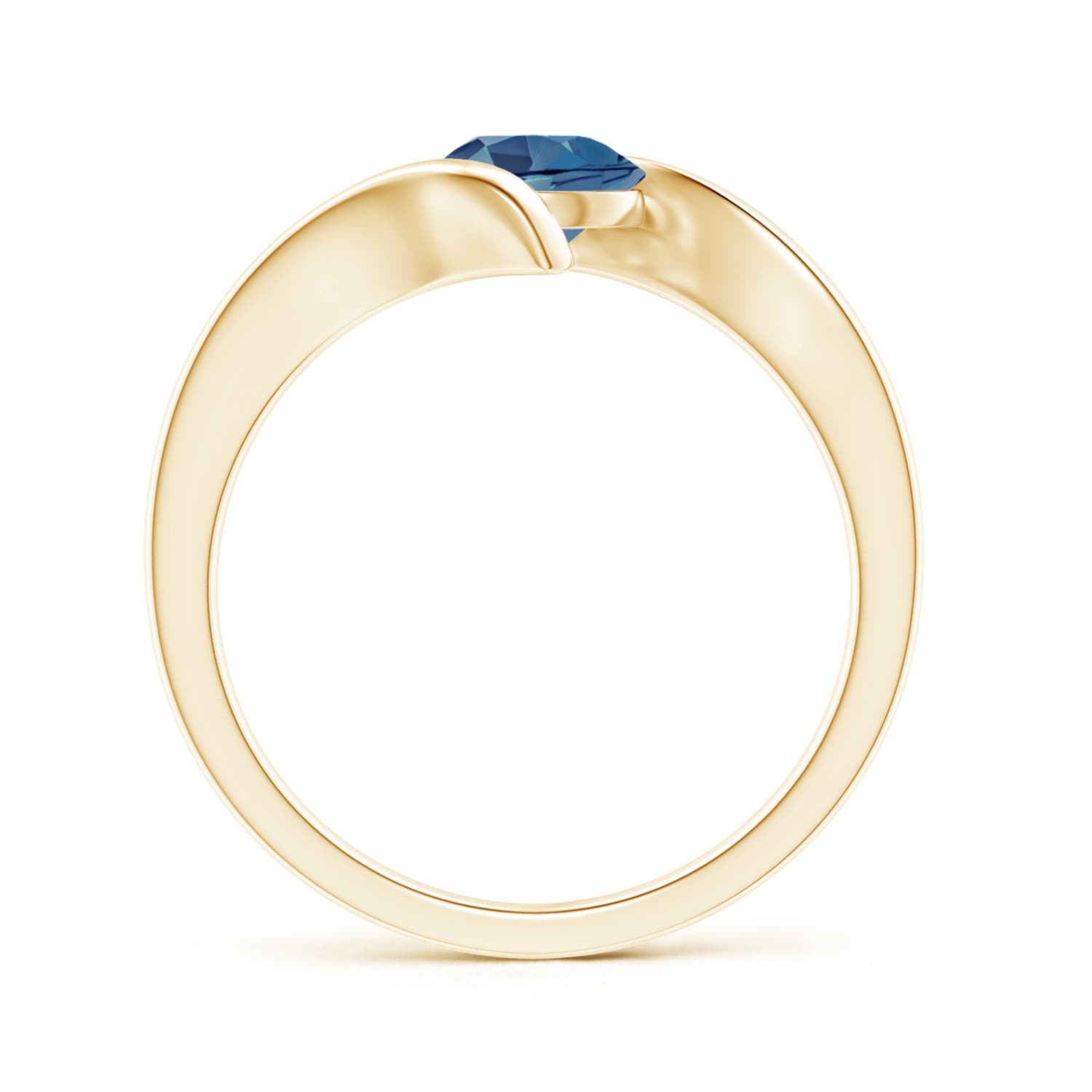 A - London Blue Topaz / 0.95 CT / 14 KT Yellow Gold