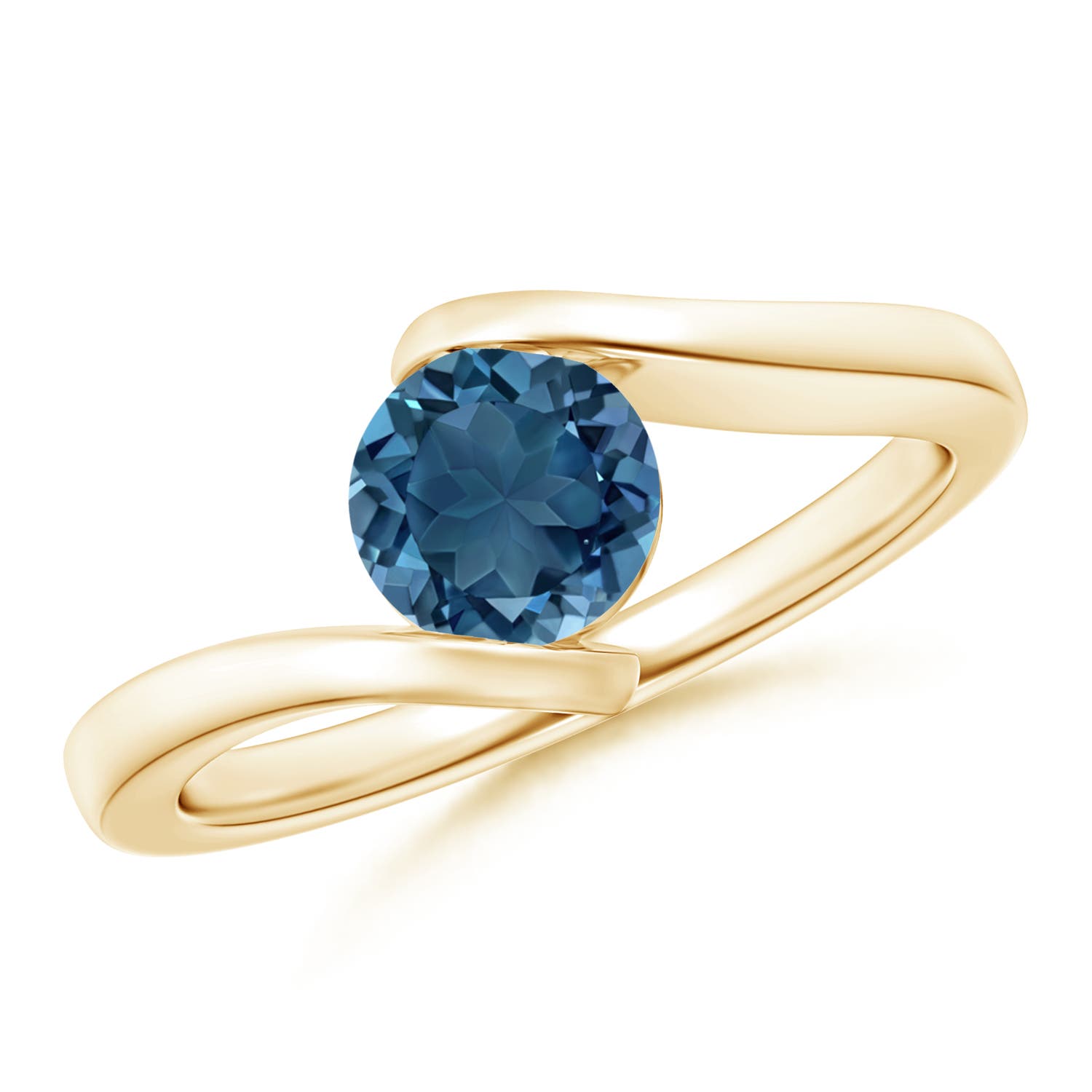 AA - London Blue Topaz / 0.95 CT / 14 KT Yellow Gold