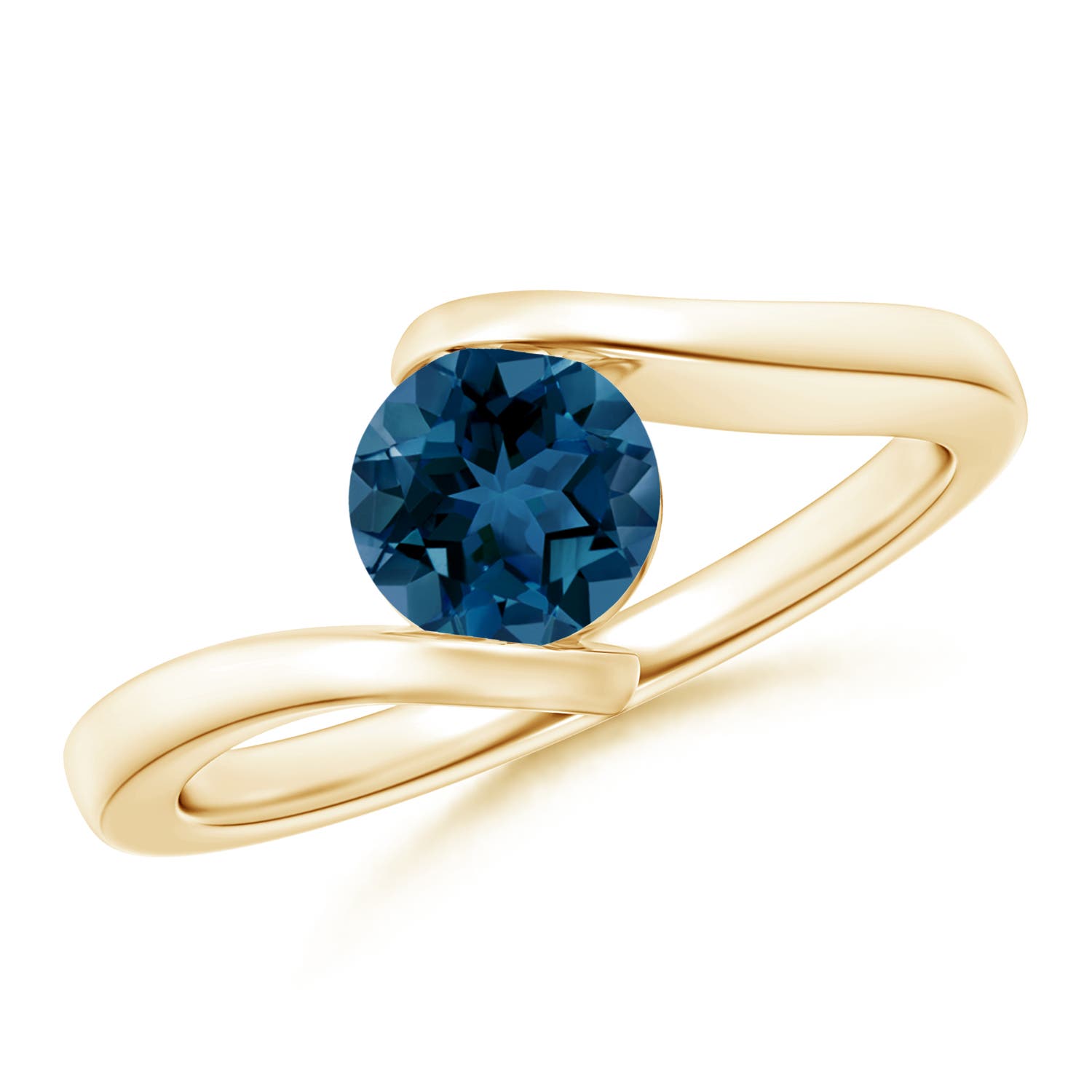 AAA - London Blue Topaz / 0.95 CT / 14 KT Yellow Gold