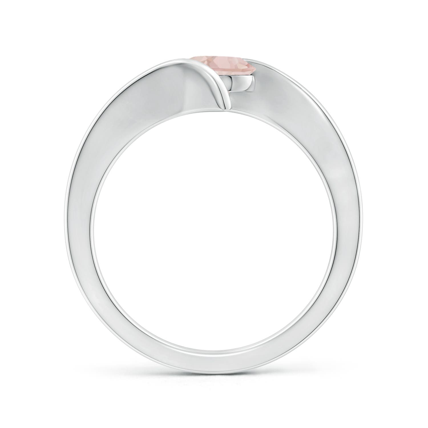 AA - Morganite / 0.7 CT / 14 KT White Gold