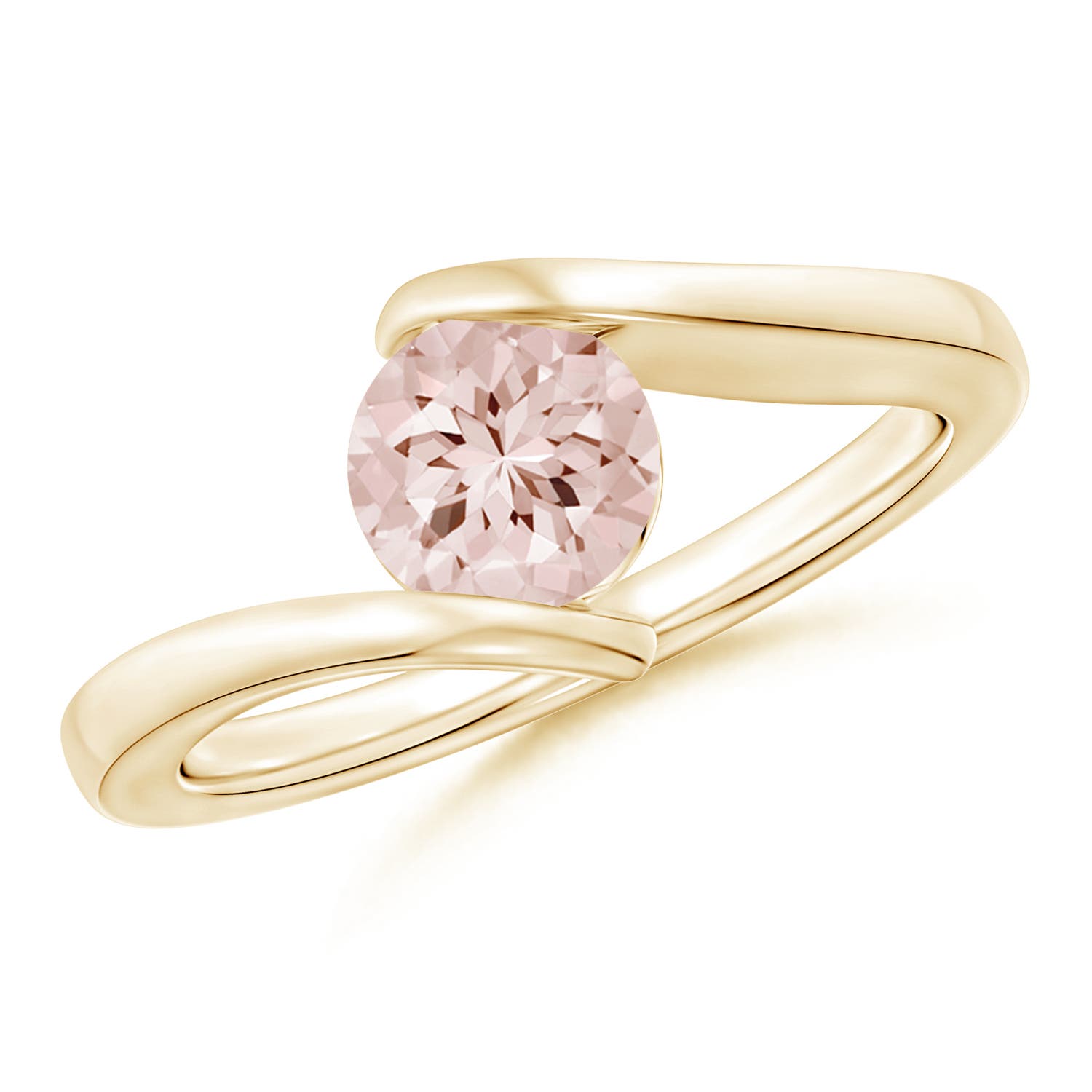 AA - Morganite / 0.7 CT / 14 KT Yellow Gold