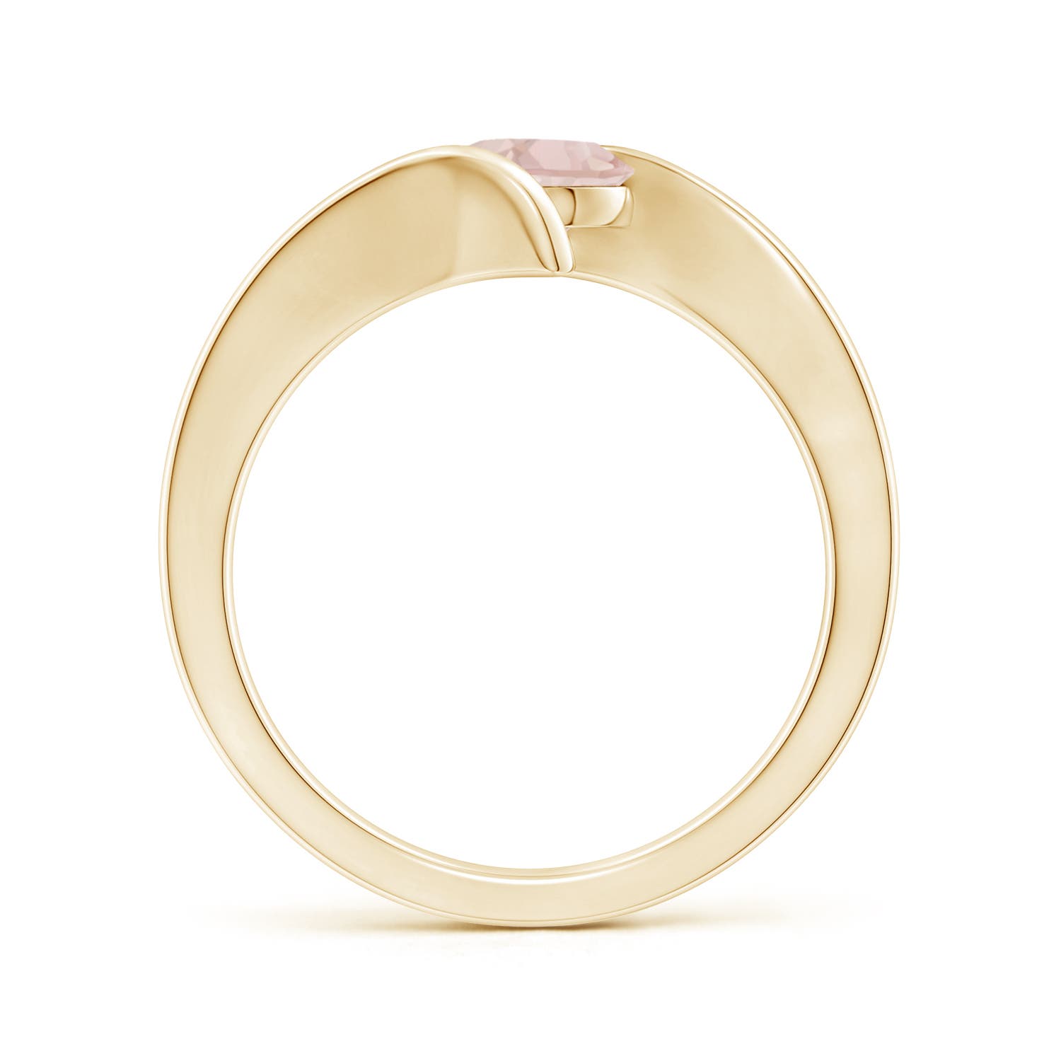 AA - Morganite / 0.7 CT / 14 KT Yellow Gold